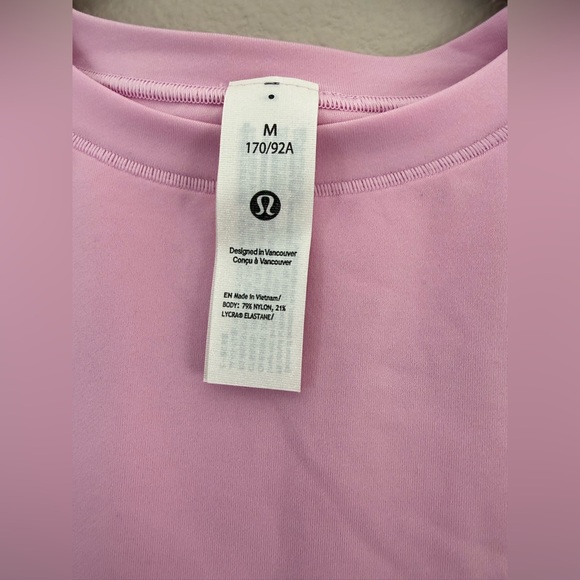 NEW - Lululemon - Wundermost Ultra-soft Nulu Crewneck T-Shirt - Vital Pink - Picture 11 of 12